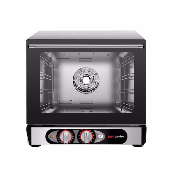 Électrique Four à convection - Commandes mécaniques - 1 chambres de cuisson - 4 niveaux 450x340mm - Acier inoxydable