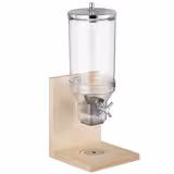 Distributeur de céréales – BRIDGE – récipient en plastique – 4,5 litres – support en bois