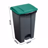 CAMBRO | Tretmülleimer - 87 Liter - Deckel grün
