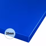 Snijplank - 325x530mm - Dikte: 20mm - HACCP-conform - Polyethyleen - Blauw - Vaatwasmachinebestendig