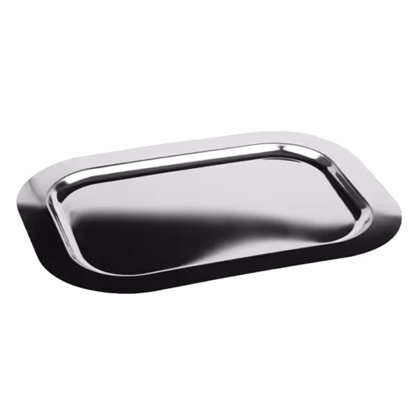 (6 pcs) Serving Tray - FINESSE - Stainless Steel - 475x300mm - Height: 15mm