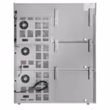 Congélateur vitré à portes coulissantes PROFESSIONNEL - 1200x900mm - 420 L - Avec 6 couvercle(s) coulissant(s) en verre - 3 zones de réfrigération indépendantes