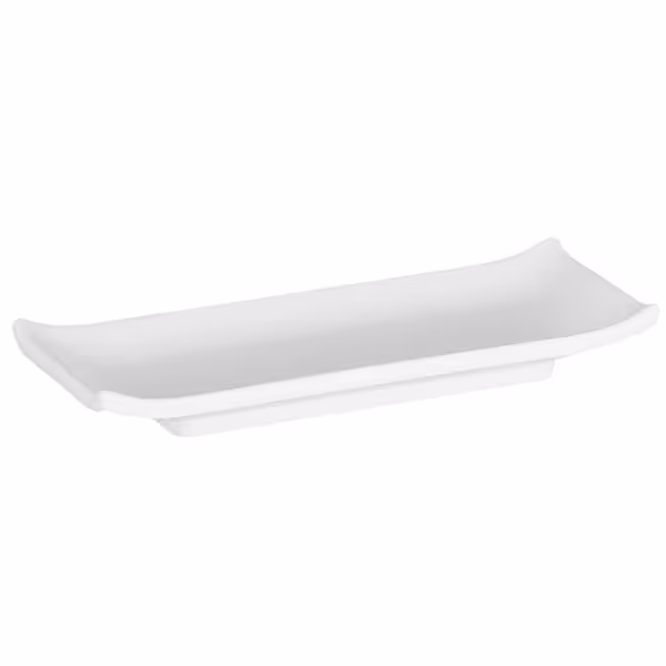 (6 stuks) Dienblad - ZEN - Melamine - 22,5x9,5cm - hoogte: 30mm - wit