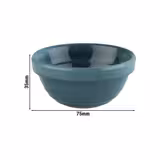 (6 pcs) Dipping Pot - EMMA - Melamine - 60ml - round - Ø75mm - Blue
