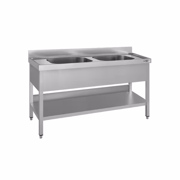 chiuveta ECO - 1400x700mm - cu bază și 2 chiuvete în centru