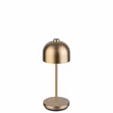 Lampada da tavolo LED ricaricabile - JOSEF - dimmerabile a 3 livelli - IP54 - per interno/esterno - Ø 80mm - Champagne