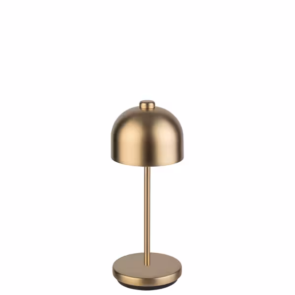 Lámpara de mesa LED - recargable - inalámbrica - JOSEF MINI - regulable en 3 niveles - 3 temperaturas de color - IP54 - autonomía 8–33h - Ø 80mm - Champán