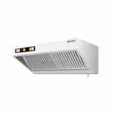 Wandafzuigkap RVS - 700mm diep - 1600mm - met motor - compleet - met standen snelheidsregelaar, 3 labyrintfilters en verlichting - 2630m³/u