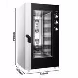 Electric Commercial Combi Oven - Manual Controls - 20x GN 1/1 - incl. Trolley rack