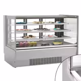 Commercial cake display fridge - 548L - 1915mm - Double glazing - with 3 adjustable shelves - rear sliding doors