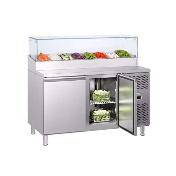 Saladette ECO - 1510x800mm - 2-deurs - voor 8x GN 1/3