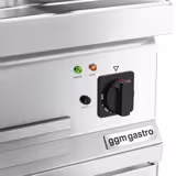 Elektro Bratplatte - mit Hartchrom-Beschichtung - 4,5 kW - Glatt - inkl. Unterbau mit 1 Tür