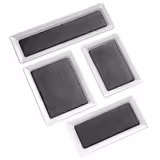 (6 peças) Placa de ardósia natural - 240x150mm - Preto