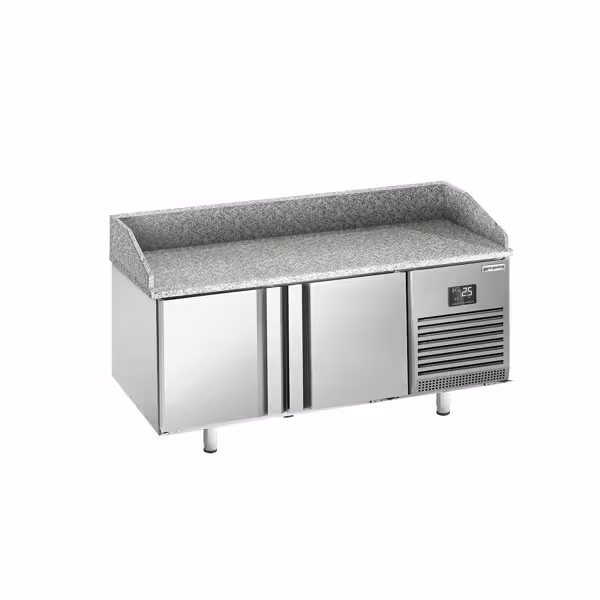 Profesionalni Pizza pult - rashladni PREMIUM PLUS - 1738x800 mm - 2 vrata - granitna radna ploča