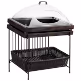 Support buffet - SUPERBOXEN - Support en métal - Noir - Hauteur:480mm - compatible avec GN 1/1 & GN 1/2