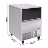 Iskubmaskin - Ihålig cylinder - 59 kg/24 h