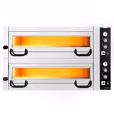 Electric Deck Pizza Oven - Twin Deck - Refractory Stone Deck - 4+4 x Ø 34cm (13") - Mechanical Controls
