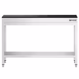 Commercial Stainless Steel Centre Table PREMIUM - 1200x600mm - with Undershelf - with Granite Worktop