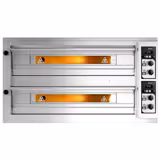 Elektromos pizzakemence - 1420x1380x780 mm - 9+9x Ø 33 cm - max. 400 °C - mechanikus