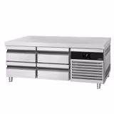 Mesa refrigerada baja PREMIUM - +2 a +8°C - 1400mm - 135L - 4 cajones - 4x GN 1/1