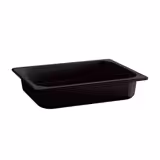 (6 pcs) Melamine Gastronorm Tray GN 1/2 - ECO - Black - 3.4L - Depth: 65mm