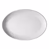 (12 pcs) CLASSICO | Platter - oval - Porcelain - 320x320mm - White