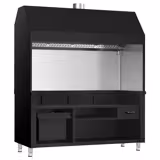 Neutralelement für Holzkohle- / Gasgrill BERLIN - 1760mm - Schwarz