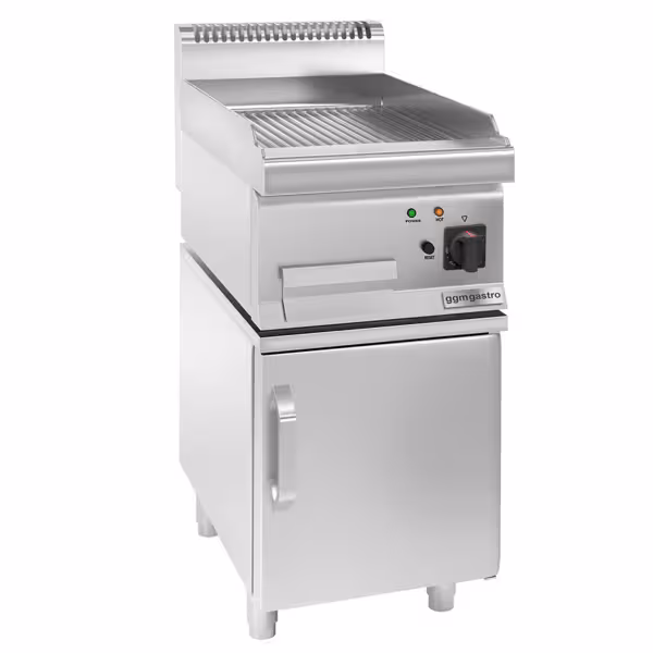 Plancha eléctrica - ranurada (4,5 kW) - incluye subestructura con 1 puerta