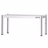 Aufsatzbord Edelstahl - 1 Etage - 800x370mm - höhenverstellbar