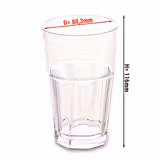 (50 Stück) Polycarbonatglas - Transparent - 250ml