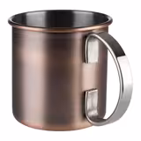 (6 szt.) MOSCOW MULE - Kubek do miksowania - 450ml - Antyk-miedziany - Stal nierdzewna