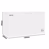 Commercial Chest Freezer - 1504x695mm - 469 L - Plastic Lid - incl. separating grid - For UK