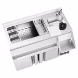 Cocktail Station / Commercial Back Bar Counter - 1200mm - 150L - 2 Doors - 13A Plug