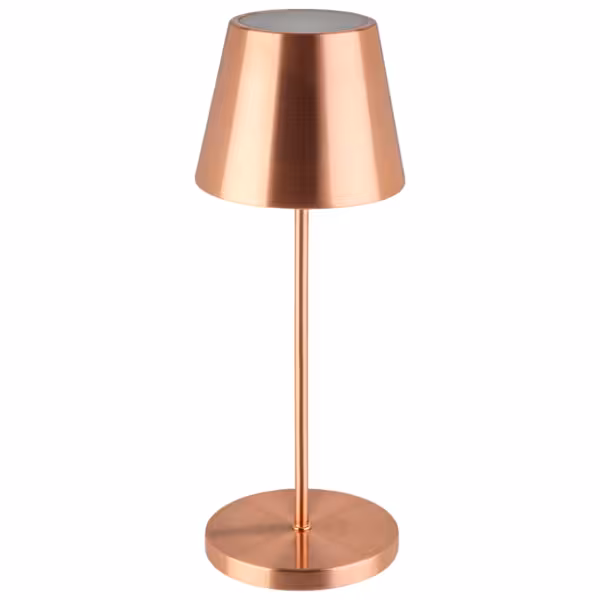 Şarj Edilebilir Masa Lambası - MERLE MINI - 3 kademeli kısılabilir - Ø110x305mm - Kupfer