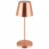 (4 pz) Lampada da tavolo LED ricaricabile - MERLE MINI - dimmerabile a 3 livelli - IP54 - per interno/esterno - Ø 110mm - Rame