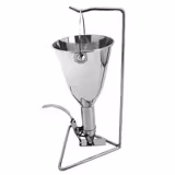Churros hopper filler – 1 litre - stainless steel - hand-operated