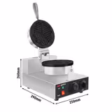 Vohvelirauta - 1,3 kW - Sydämenmuotoinen - Ø 180 mm - teflon‑pinnoitetut paistolevyt