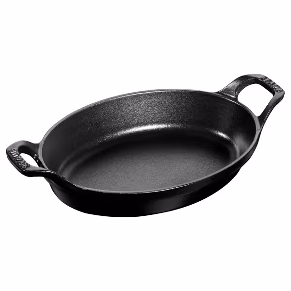 STAUB | SPECIALITIES - Braadpan - ovaal - 210mm - Gietijzer - Zwart