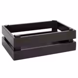 Caisse pour buffet - SUPERBOX - Bois - Noir - Hauteur:105mm