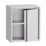 Nerezová nástěnná skříňka ECO - 600x400 mm - s křídlovými dveřmi - výška 650 mm