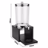 Sapdispenser BRIDGE - 6 liter - met koelinzet - incl. standvoet, 2 accu’s & touchless adapter