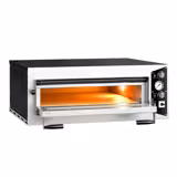 Electric Deck Pizza Oven - Single Deck - Refractory Stone Deck - 4 x Ø 35cm (13.8") - 230V 3 Phase - Mechanical Controls - up to 450°C