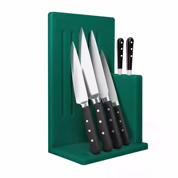 Magnetic Knife Rack - Polyethylene - 301x505x204mm - Green