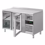 Ψυγείο Πάγκος Ποτών ECO 1360x700 χλσ. - με 2 γυάλινες Πόρτες & Πλάτη στήριξης