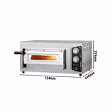 (2 Stück) Elektro Pizzaofen - 4+4x 24cm - Manuell