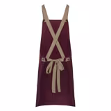 (6 pieces) KARLOWSKY | Urban Look Chef Bib Apron – Aubergine - Cross-Back - 700×850 mm