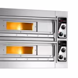 Commercial Electric Pizza Oven – 4 + 4 × 33 cm – Manual