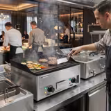 Elektromos grillsütő - 4,4 kW - Sima és barázdált - Grillezőfelület: 600x335mm