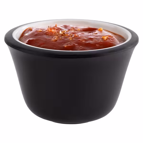 (6 st) Ramekin - Melamin - 40 ml - 60x60x40 mm - svart, vit
