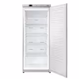 Voorraadkoelkast RVS ECO - 400l - met 1‑deurs dichte deur & 5 roosters - binnenzijde kunststof